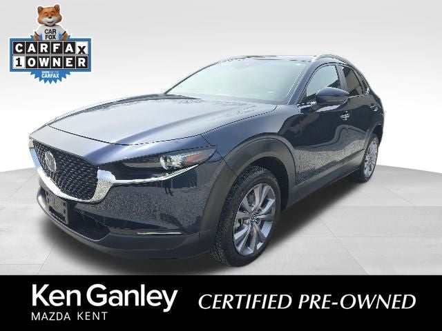 2023 Mazda Mazda CX-30 2.5 S Select Package in Deep Crystal Blue Mica — front three-quarter view