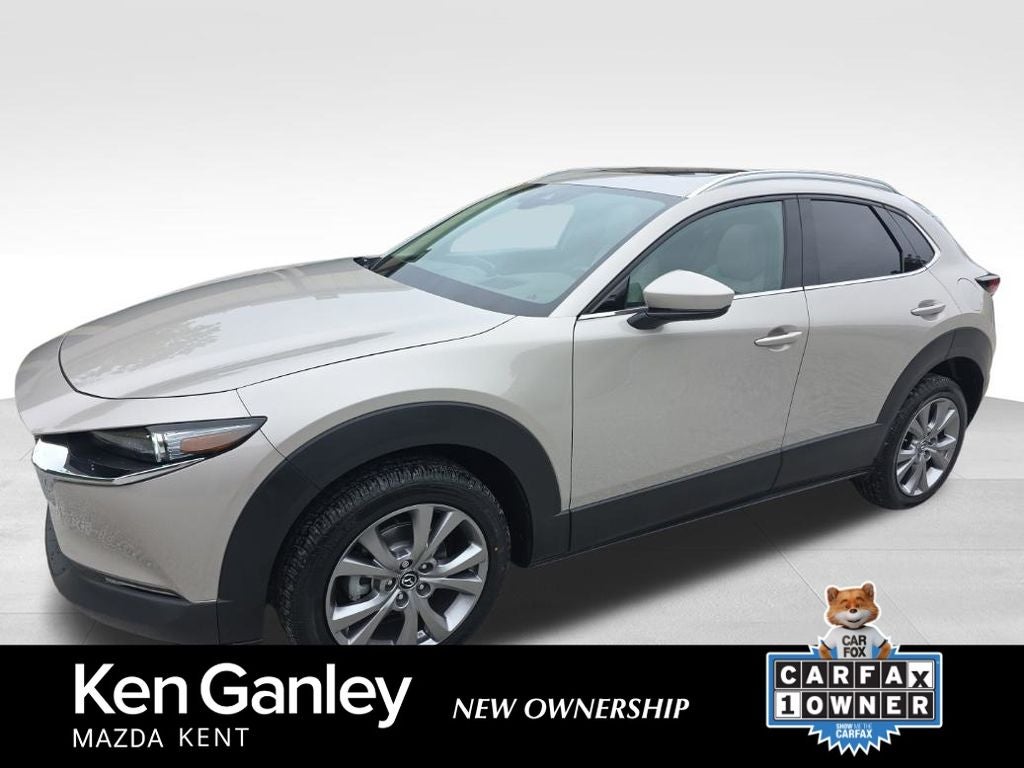 2023 Mazda Mazda CX-30 2.5 S Premium Package in Platinum Quartz Metallic — front three-quarter view