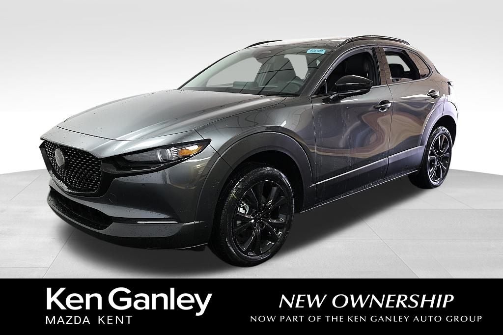 2026 Mazda Mazda CX-30 2.5 Turbo Premium Plus AWD in Machine Gray Metallic — front three-quarter view