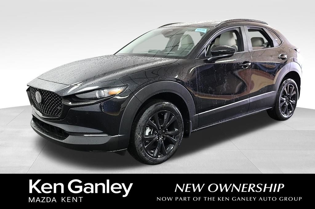 2026 Mazda Mazda CX-30 2.5 Turbo Aire Edition AWD in Jet Black Mica — front three-quarter view