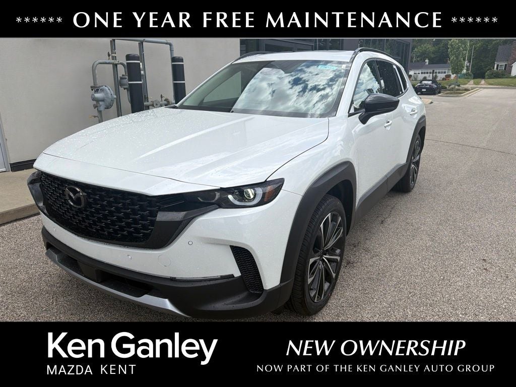 2026 Mazda Mazda CX-50 2.5 Turbo AWD in Wind Chill Pearl — front three-quarter view