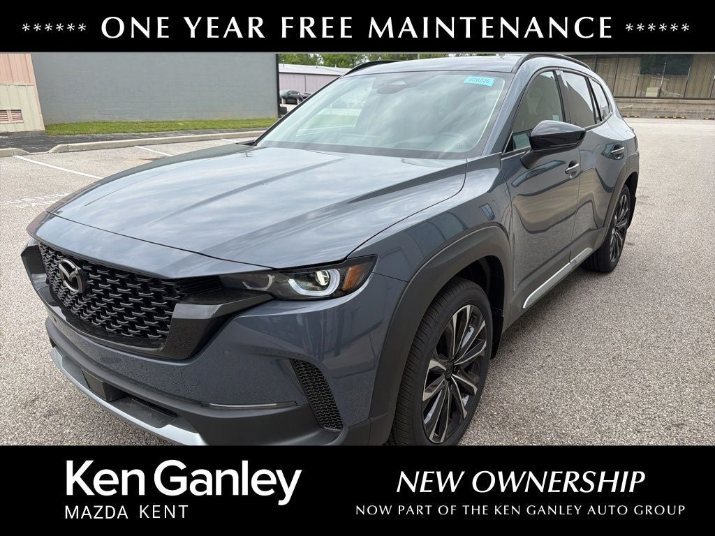 2026 Mazda Mazda CX-50 2.5 Turbo AWD in Polymetal Gray Metallic — front three-quarter view