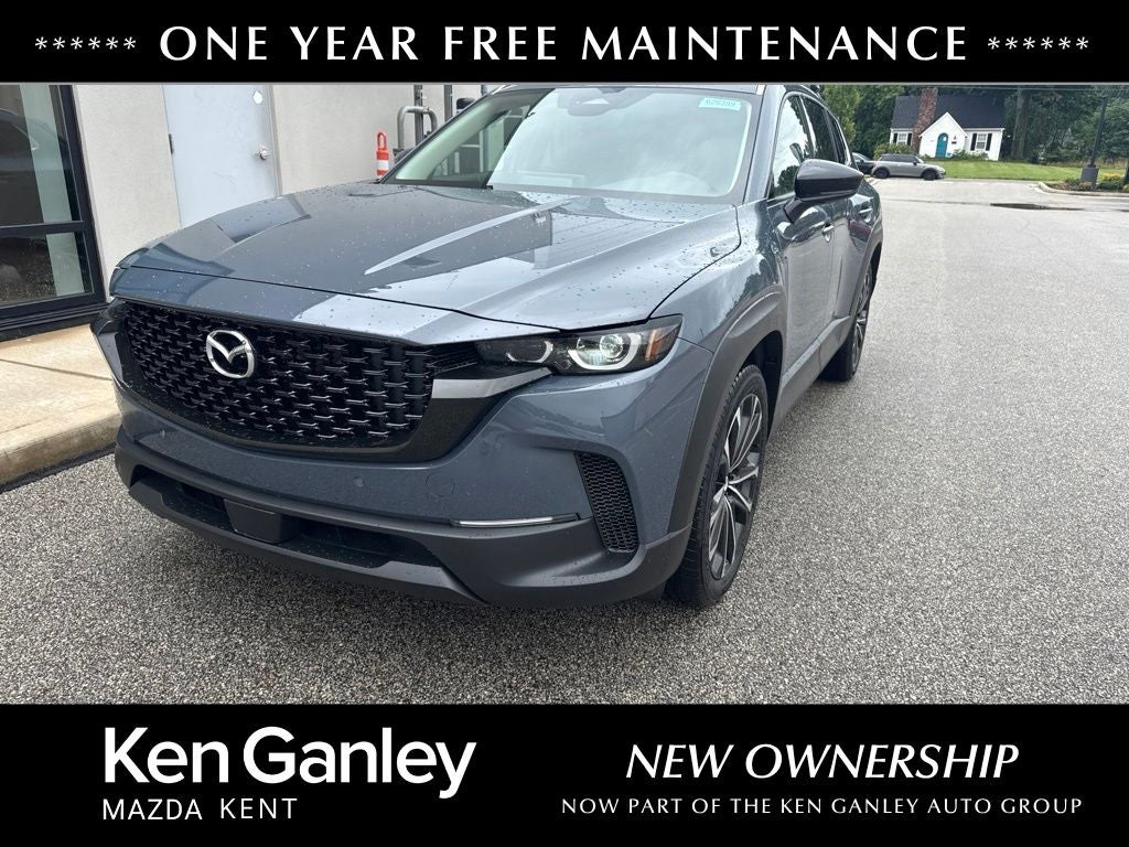 2026 Mazda Mazda CX-50 2.5 S Premium AWD in Polymetal Gray Metallic — front three-quarter view