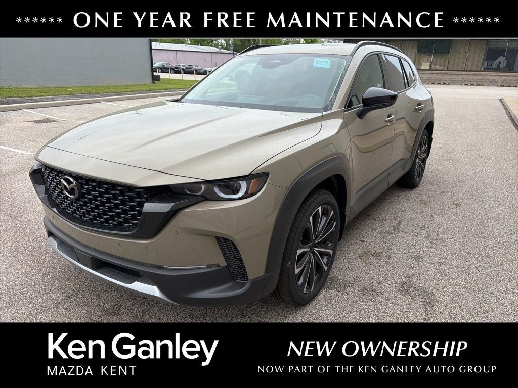 2026 Mazda Mazda CX-50 2.5 Turbo Premium Plus AWD in Zircon Sand Metallic — front three-quarter view