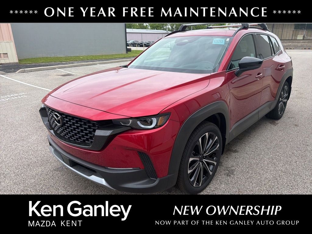 2026 Mazda Mazda CX-50 2.5 Turbo Premium Plus AWD in Soul Red Crystal Metallic — front three-quarter view