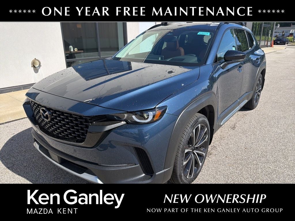 2026 Mazda Mazda CX-50 2.5 Turbo Premium Plus AWD in Ingot Blue Metallic — front three-quarter view