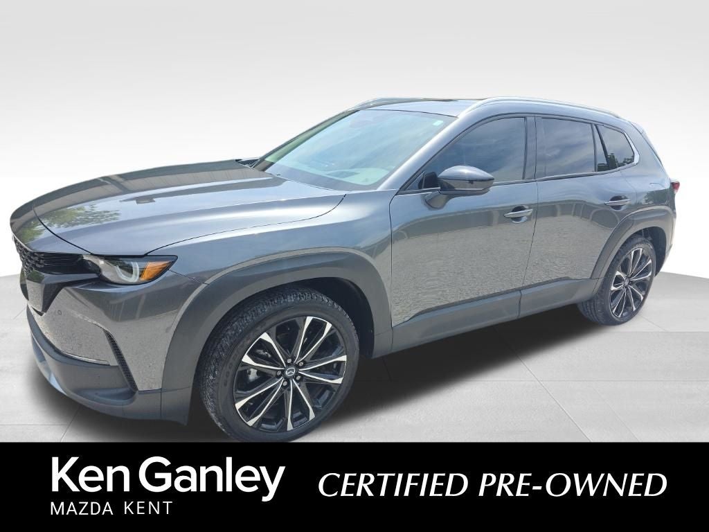 2025 Mazda Mazda CX-50 2.5 Turbo Premium Plus Package in Machine Gray Metallic — front three-quarter view