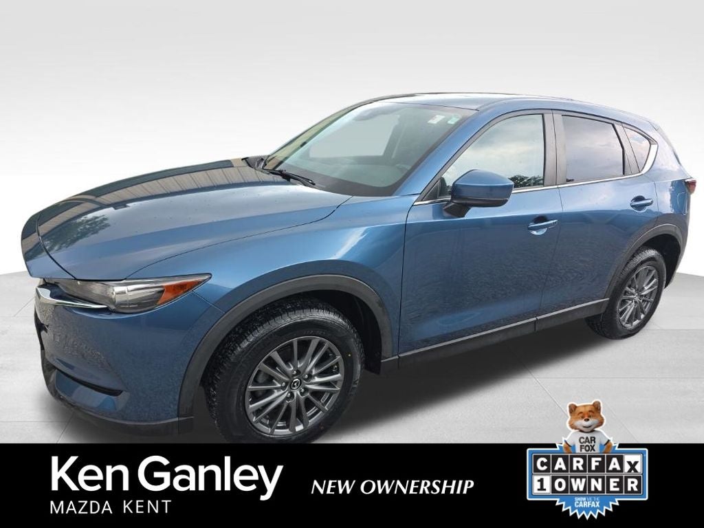 2017 Mazda Mazda CX-5 Touring in Eternal Blue Mica — front three-quarter view