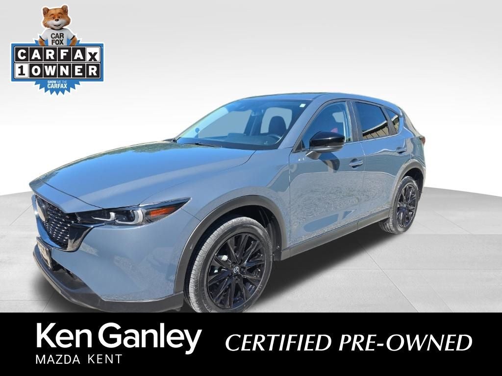 2024 Mazda Mazda CX-5 2.5 S Carbon Edition in Polymetal Gray Metallic — front three-quarter view