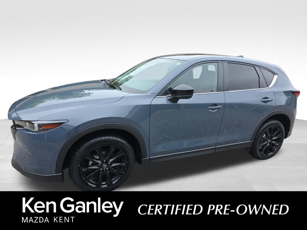 2023 Mazda Mazda CX-5 2.5 S Carbon Edition in Polymetal Gray — front three-quarter view