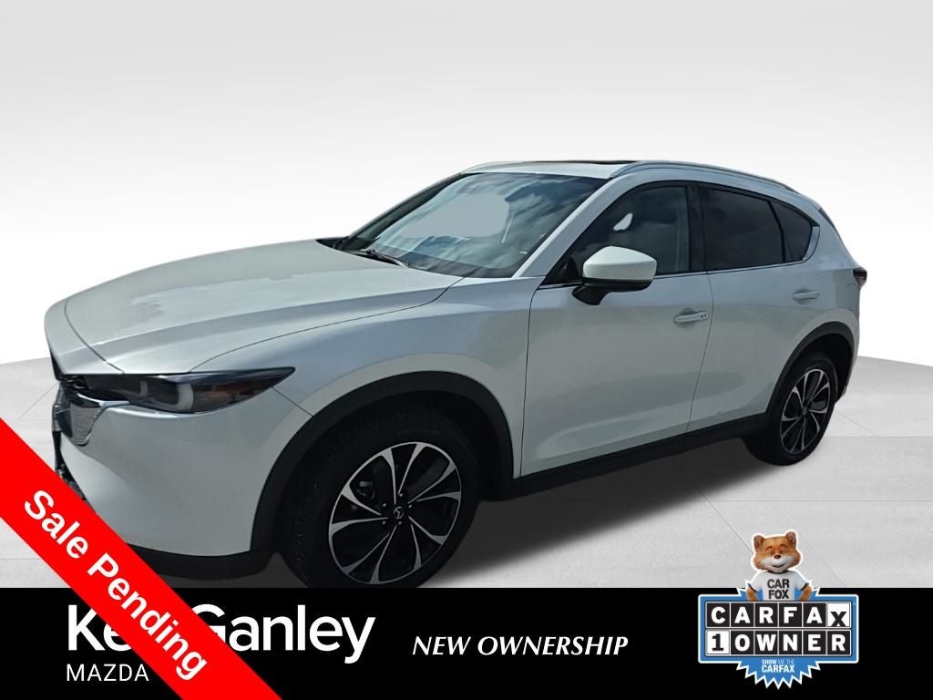 2023 Mazda Mazda CX-5 2.5 S Premium Package in Rhodium White Metallic — front three-quarter view