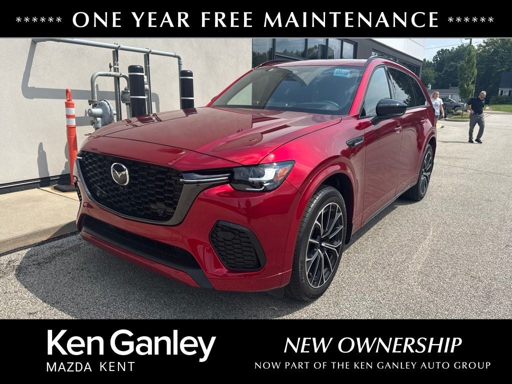 2026 Mazda Mazda CX-70 3.3 Turbo S Premium AWD in Soul Red Crystal Metallic — front three-quarter view