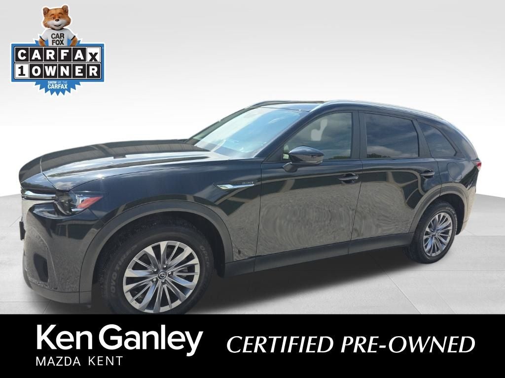 2025 Mazda Mazda CX-90 3.3 Turbo Select in Jet Black Mica — front three-quarter view