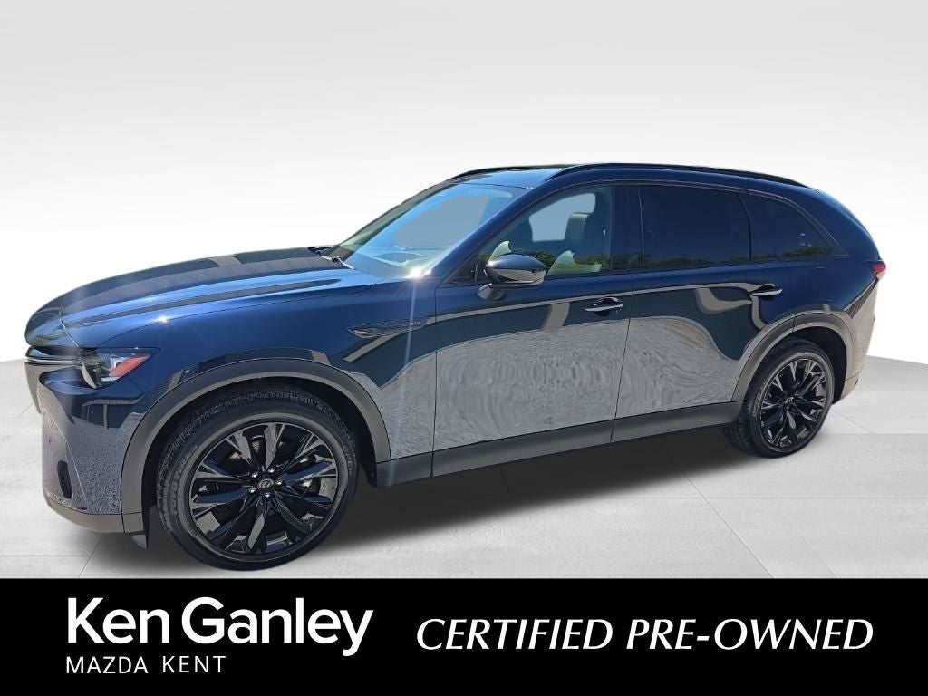 2026 Mazda Mazda CX-90 3.3 Turbo Premium in Deep Crystal Blue Mica — front three-quarter view