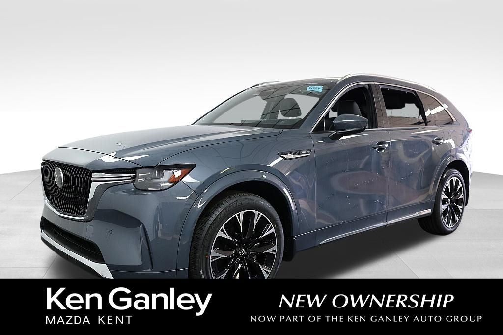 2026 Mazda Mazda CX-90 3.3 Turbo S Premium Plus AWD in Polymetal Gray Metallic — front three-quarter view