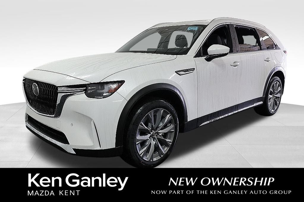 2026 Mazda Mazda CX-90 3.3 Turbo Premium Plus AWD in Rhodium White Premium — front three-quarter view