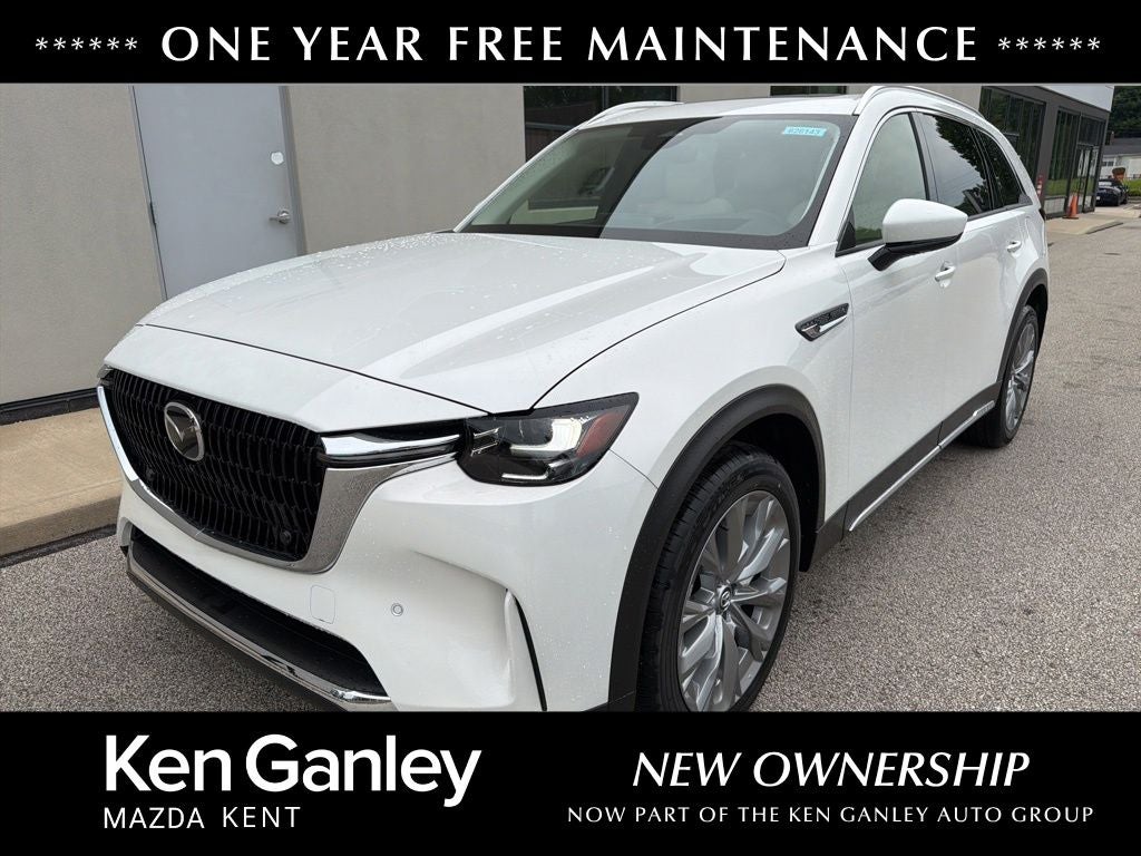 2026 Mazda Mazda CX-90 3.3 Turbo Premium Plus AWD in Rhodium White Premium — front three-quarter view