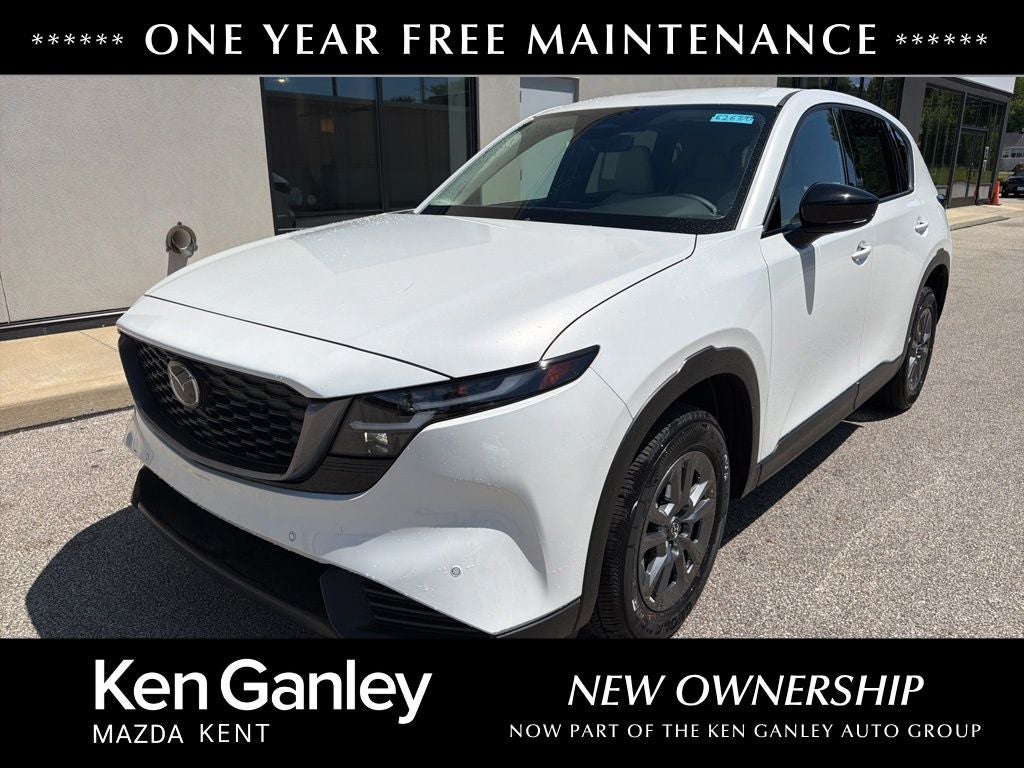 2026 Mazda Mazda CX-5 2.5 S Select AWD in Rhodium White Metallic — front three-quarter view