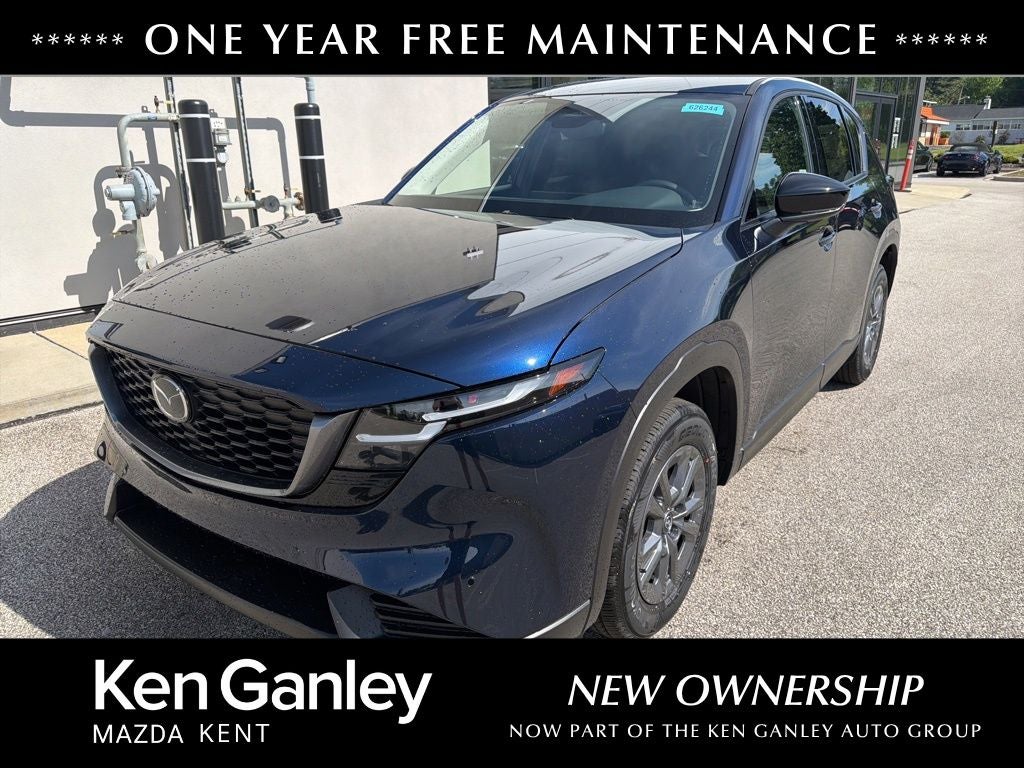 2026 Mazda Mazda CX-5 2.5 S Select AWD in Navy Blue Mica — front three-quarter view