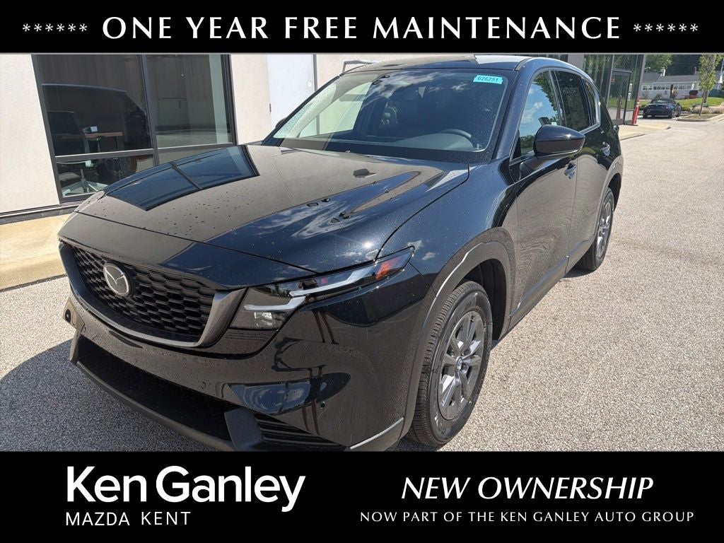 2026 Mazda Mazda CX-5 2.5 S Select AWD in Jet Black Mica — front three-quarter view