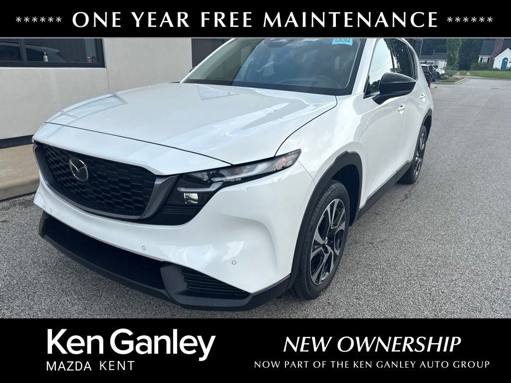 2026 Mazda Mazda CX-5 2.5 S Preferred AWD in Rhodium White Metallic — front three-quarter view