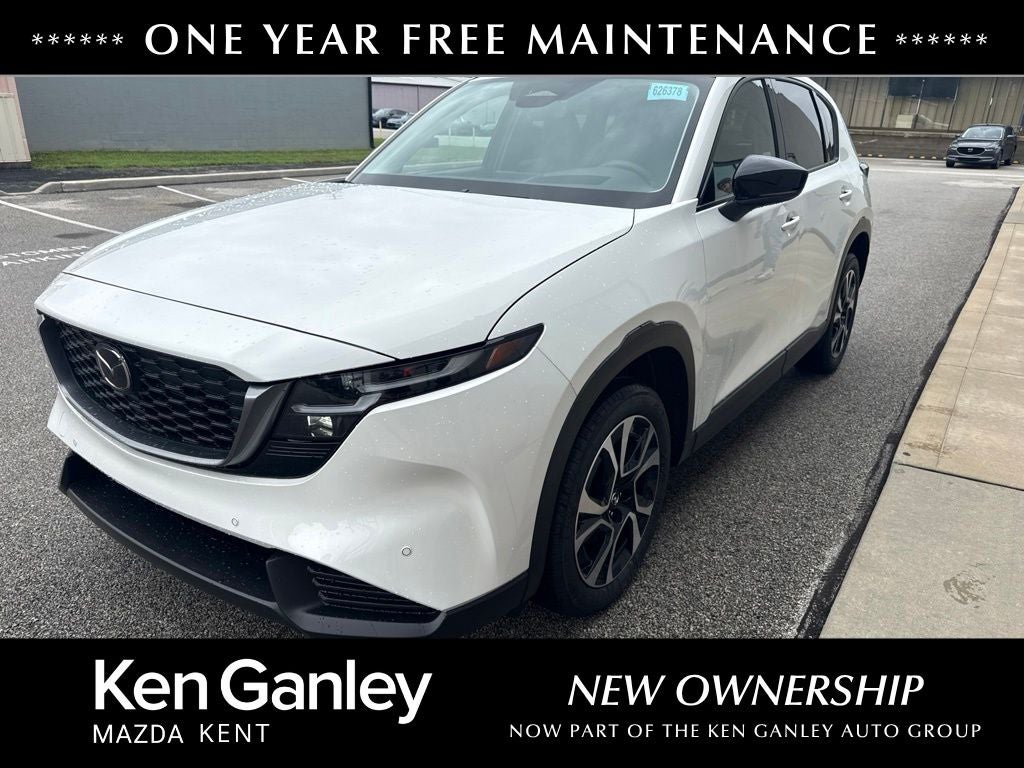 2026 Mazda Mazda CX-5 2.5 S Preferred AWD in Rhodium White Metallic — front three-quarter view