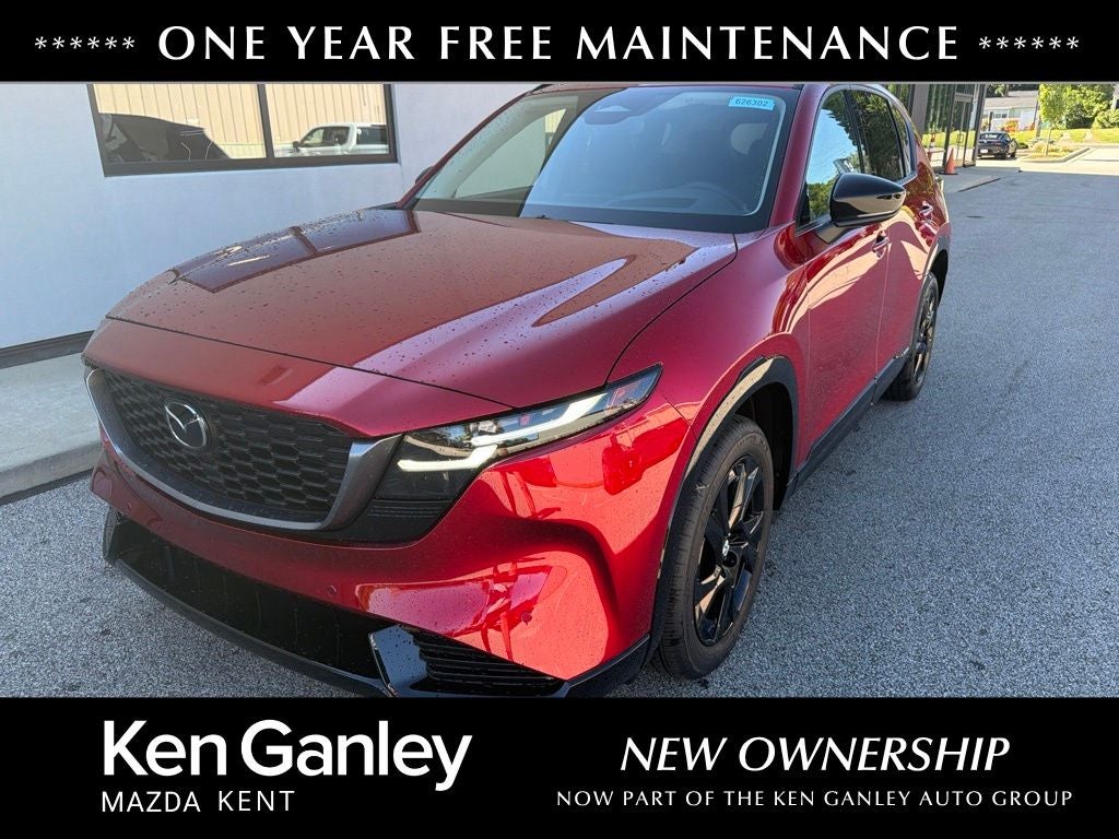 2026 Mazda Mazda CX-5 2.5 S Premium AWD in Soul Red Crystal Metallic — front three-quarter view