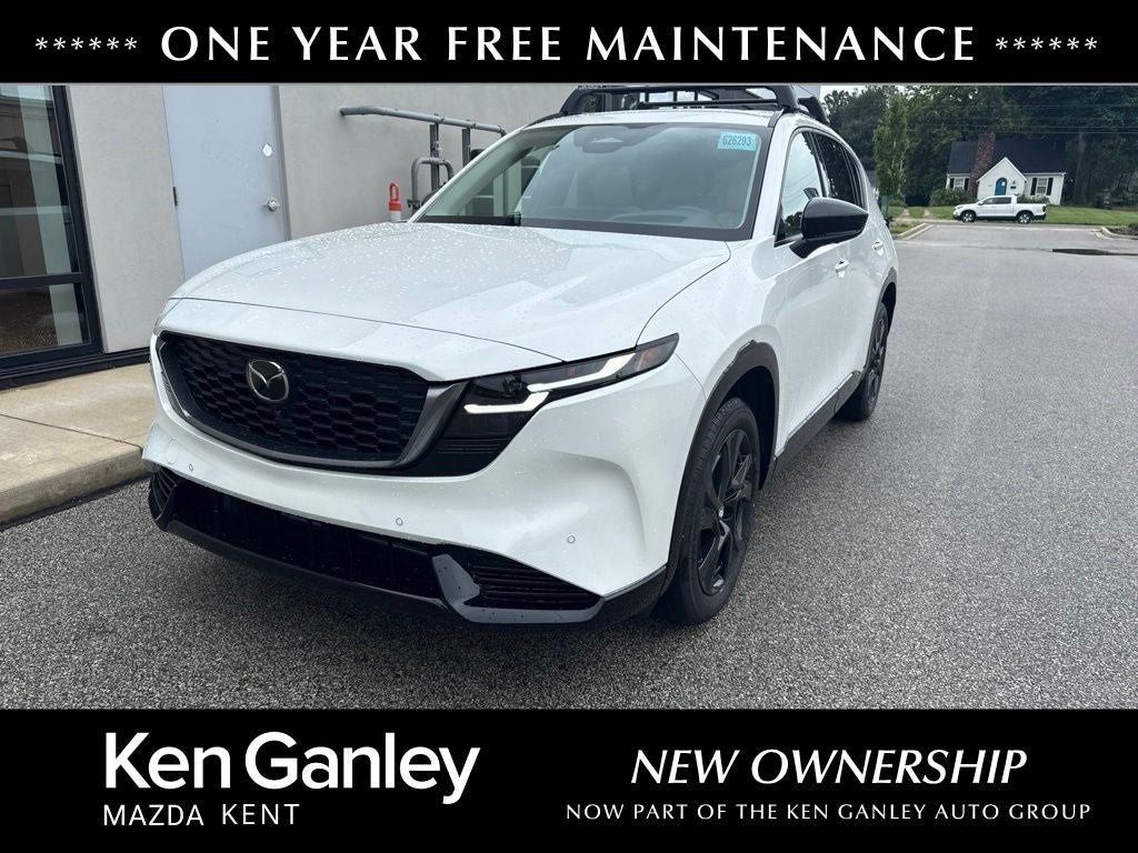 2026 Mazda Mazda CX-5 2.5 S Premium Plus AWD in Rhodium White Metallic — front three-quarter view
