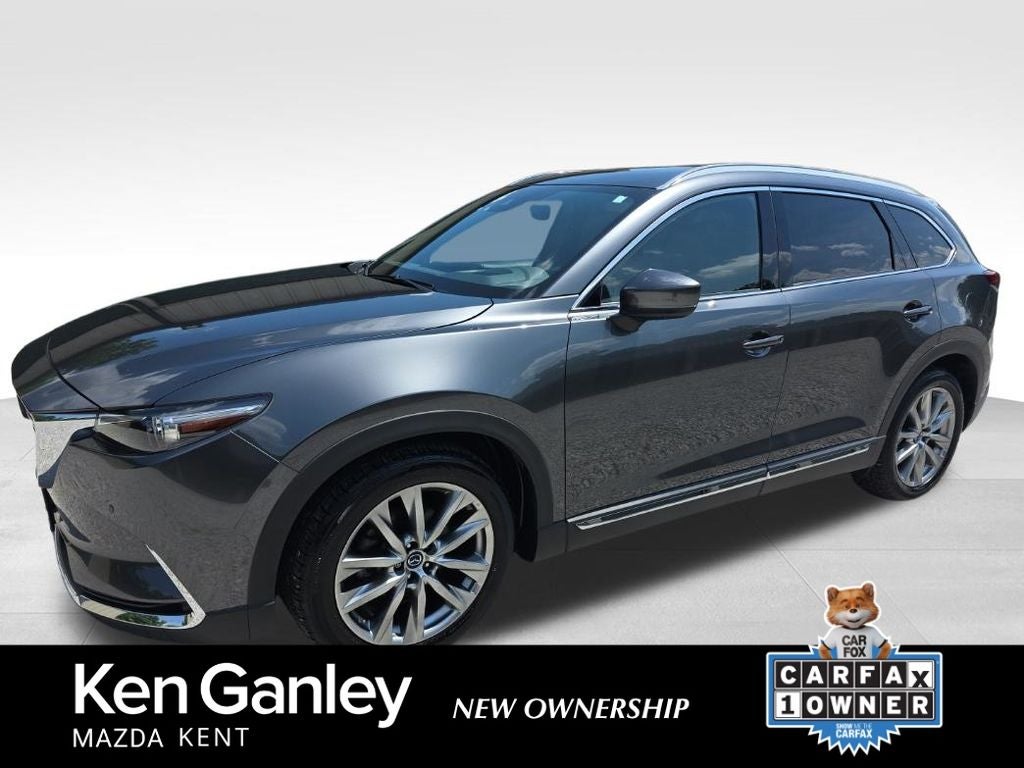2019 Mazda Mazda CX-9 Grand Touring in Machine Gray Metallic — front three-quarter view